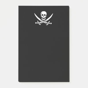 Bloco Post-it Bandeira pirata de Jolly Roger