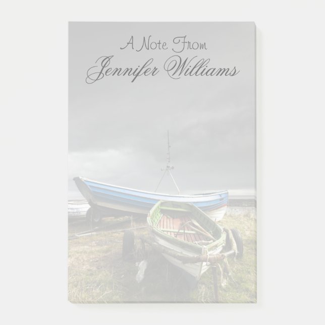 Bloco Post-it Barcos A Roward| Inglaterra (Frente)