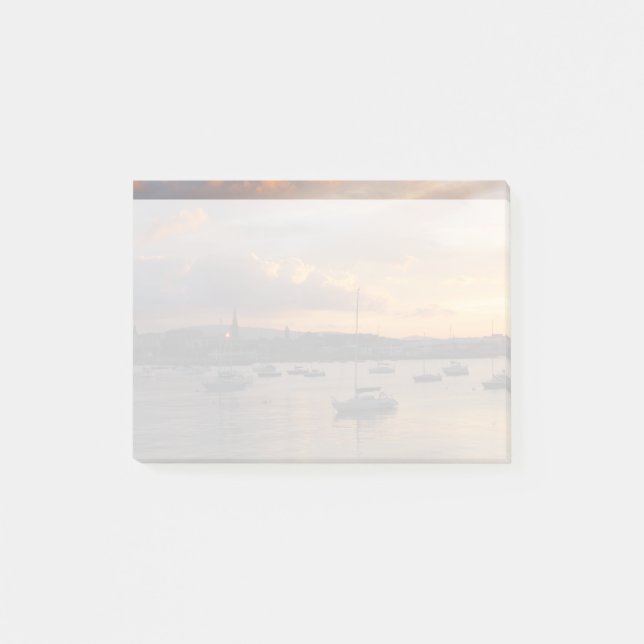 Bloco Post-it Barcos à vela no Sunset (Frente)