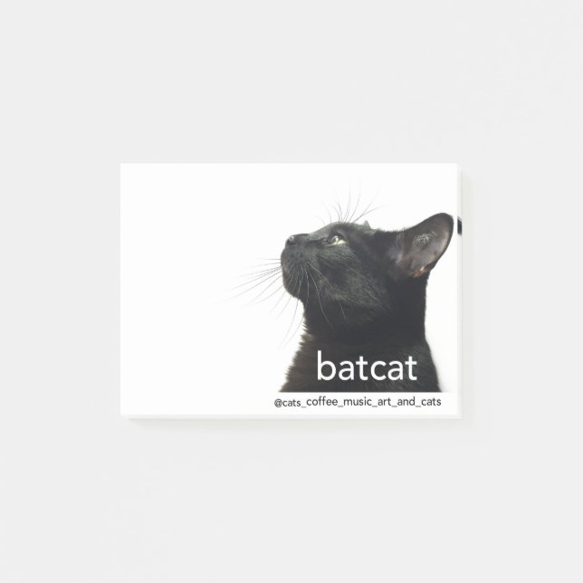Bloco Post-it Batcat: Notas de post-it (Frente)