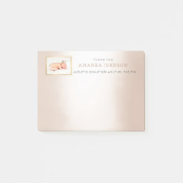 Bloco Post-it Bebê de Casamento Personalizado Obrigado Pelo Pres