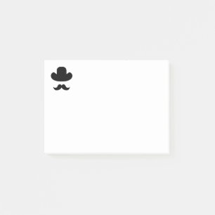 Bloco Post-it bigode e chapéu