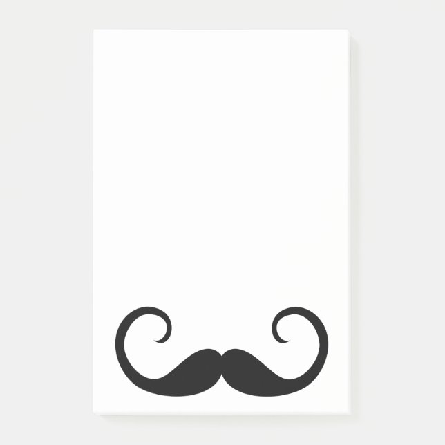 Bloco Post-it Bigode Elegante (Frente)