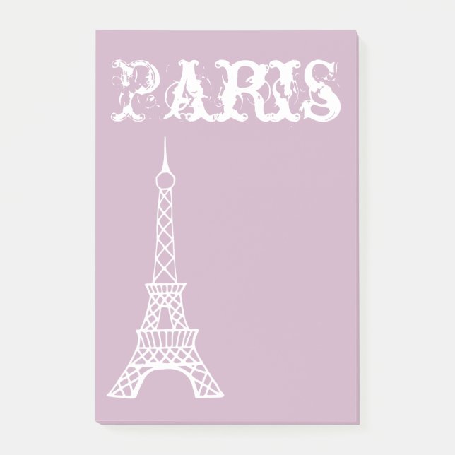 Bloco Post-it Blocos de Notas Adesivos Lavanda Paris (Frente)