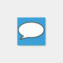 Bloco Post-it Bolha de Falas de Quadrinhos Engraçados Modernos A