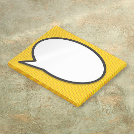 Bloco Post-it Bolha de Falha de Arte Pop de Quadrinhos
