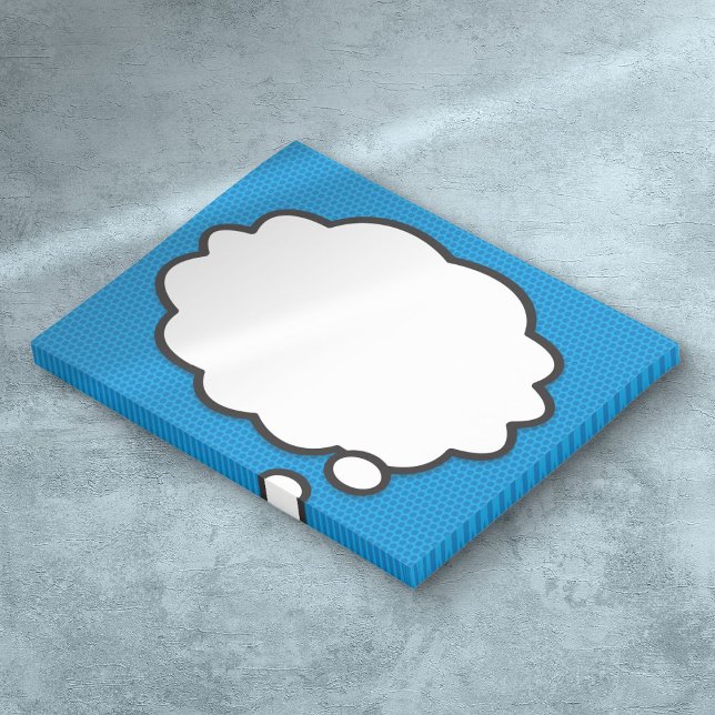 Bloco Post-it Bolha de Pop de Arte do Livro Quic (Comic Book Pop Art Think Bubble Post-it Notes)