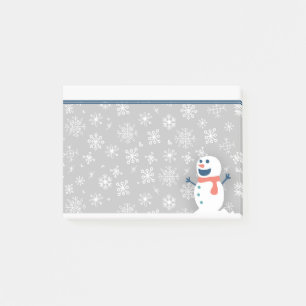 Bloco Post-it Bonita personalização da neve de inverno / Snowm