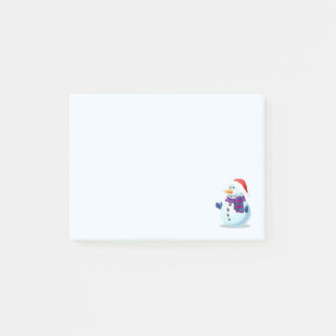 Bloco Post-it Bonito boneco de neve de Natal