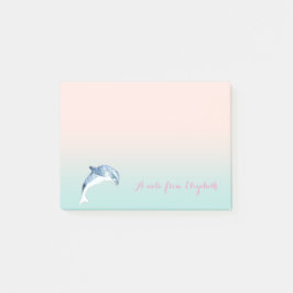 Bloco Post-it Bonito Na moda, Golfinho, Personalizado