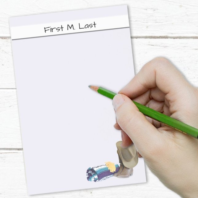 Bloco Post-it Boots, chapéus, luvas e fotos em branco (Criador carregado)