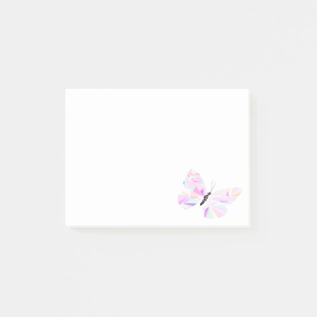 Bloco Post-it Borboleta geométrica (Frente)