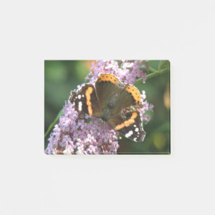 Bloco Post-it Borboleta Vermelha e Posto Buddleia