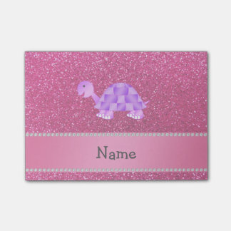 Bloco Post-it Brilho roxo conhecido personalizado do rosa da