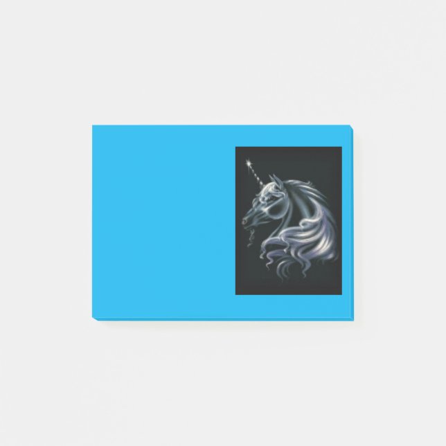 Bloco Post-it Cabeça do unicórnio (Frente)