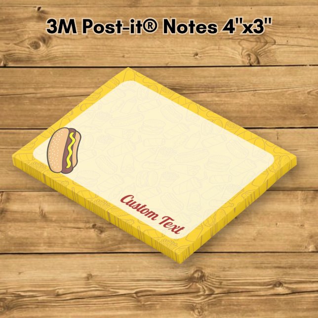Bloco Post-it Cachorro-quente (Criador carregado)