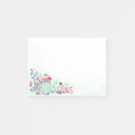 Bloco Post-it Cactus & Succults Watercolor