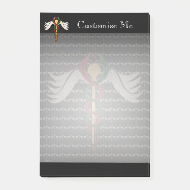 Bloco Post-it Caduceus (Cor do Cheio) (Frente)