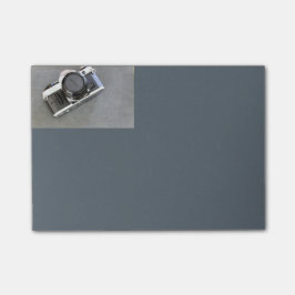 Bloco Post-it Câmera do vintage em notas de post-it do quadro