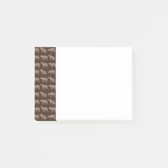 Bloco Post-it Capybara Pattern - Notas de Posto (Frente)