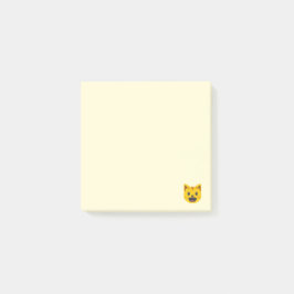 Bloco Post-it Cara de sorriso Emoji do gato