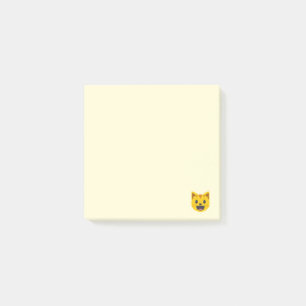 Bloco Post-it Cara de sorriso Emoji do gato