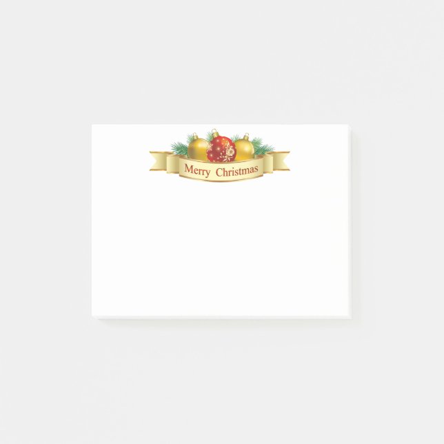 Bloco Post-it Cargo--Notas do feriado (Frente)