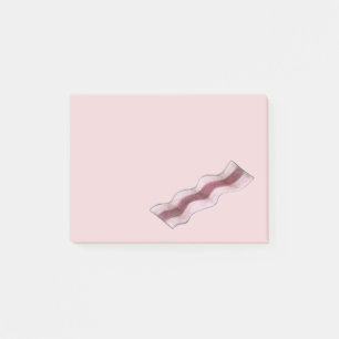 Bloco Post-it Carne De Gado De Bacon Rosa Postada