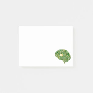 Bloco Post-it Cartão-matriz dos circuitos do cérebro