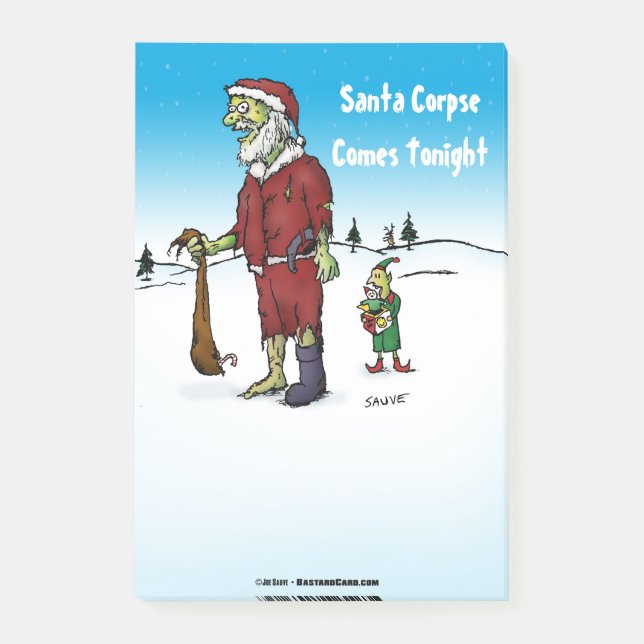 Bloco Post-it Cartografia Zombie Engraçada do Corpse (Frente)