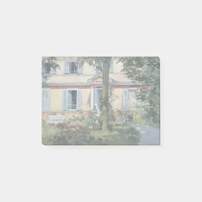 Bloco Post-it Casa em Rueil por Edouard Manet (Frente)