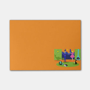 Bloco Post-it Casal Romântico Retroativo Posta Notas
