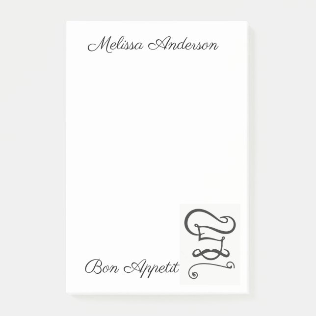 Bloco Post-it Chef (Frente)