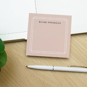 Bloco Post-it Chic Blush Personalizado