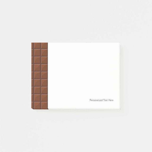 Bloco Post-it Chocolate de leite (Frente)
