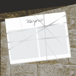 Bloco Post-it Cinzas de Prata Olhar Linhas Geométricas Adicionar