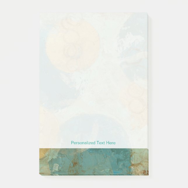 Bloco Post-it Círculos Azul e Amarelo (Frente)