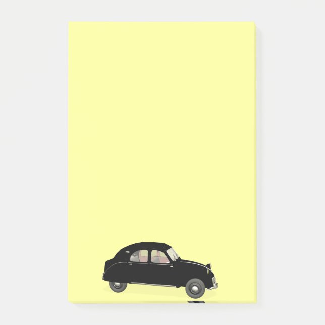 Bloco Post-it Citroen preto 2CV (Frente)