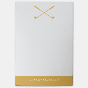 Bloco Post-it Clube de Golfe Amarelo Personalizado