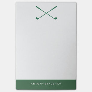 Bloco Post-it Clusters de Golfe Verde Personalizados