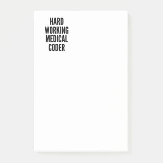 Bloco Post-it Codificador Médico de Trabalho do duro