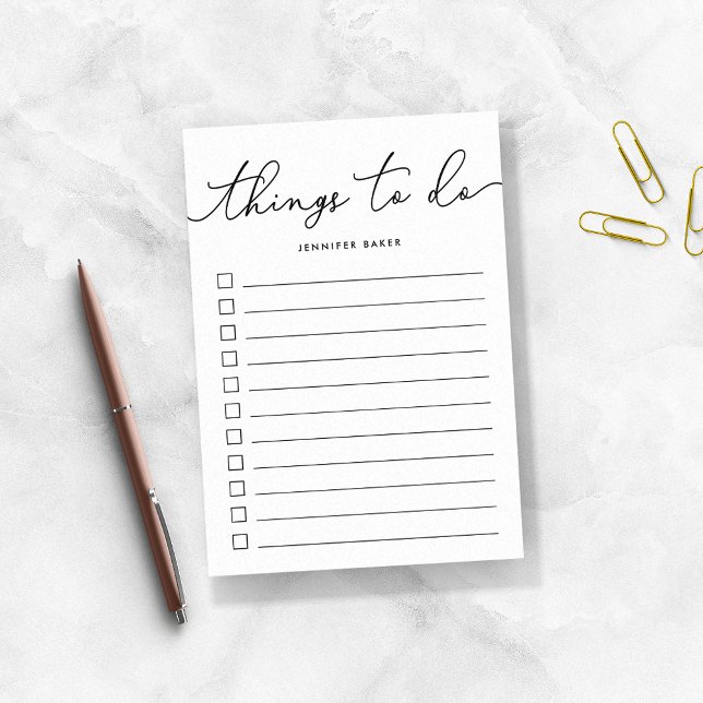 Bloco Post-it Coisas Apostas à Mão a Fazer (Criador carregado)