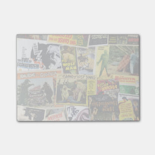 Bloco Post-it Colagem do filme do monstro