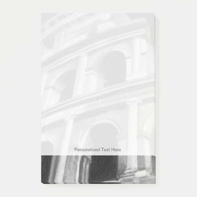 Bloco Post-it Colo Romano com Desenhos Arquitetônicos (Frente)