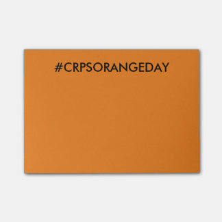 Bloco Post-it Colora o post-it do #CRPSORANGEDAY de Orange™ do