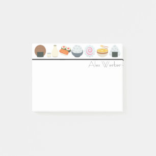 Bloco Post-it Comida e bebida japonesas Emojis