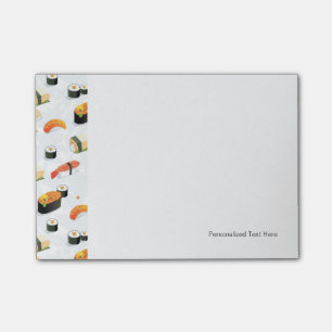 Bloco Post-it Comida japonesa: Padrão Sushi