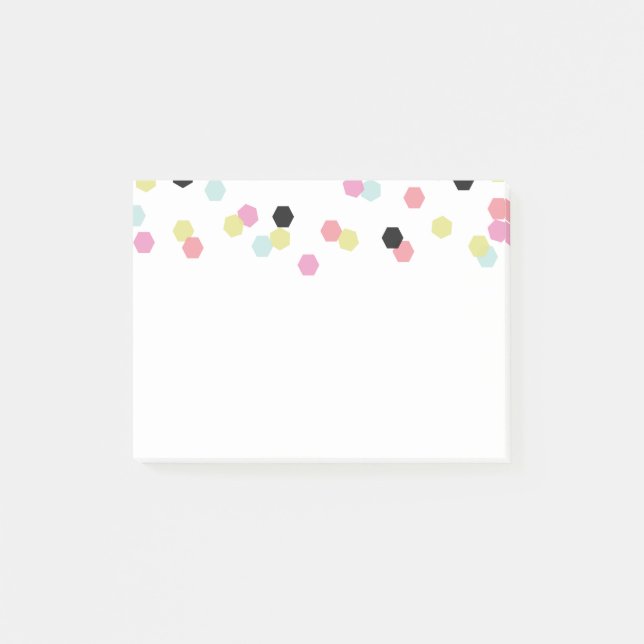Bloco Post-it Confetes do Hex - notas de post-it (Frente)