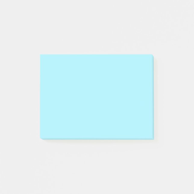 Bloco Post-it Cor azul neon (Frente)