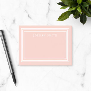 Bloco Post-it COR DE FUNDO EDITÁVEL com limite branco triplo